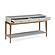 Perrine Wood Console Table in Soft Graphite Gray by Bassett Mirror