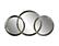Libra 3 Ring Mirror by Bassett Mirror