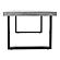 Jedrik Large Outdoor Dining Table Dark Grey by Moe's Home Collection