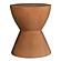 Hourglass Outdoor Stool Terracotta by Moe's Home Collection