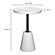 Foundation Outdoor Accent Table White by Moe's Home Collection