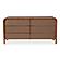 Rye 6 Drawer Dresser Warm Brown by Moe's Home Collection