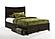 Blackpepper Dark Chocolate Platform Bed by Night & Day Furniture