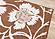 Bristol Orange Cream Floral Pattern Rug by Kalora