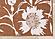 Bristol Orange Cream Floral Pattern Rug by Kalora
