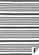 Bristol Green Cream Striped Reversible Rug by Kalora