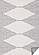Bristol Grey Cream Pointing Triangles Reversible Rug by Kalora