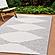 Bristol Grey Cream Pointing Triangles Reversible Rug by Kalora