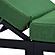 Chelsea Modern Outdoor Chaise Lounge Chair With Cushions Set of 2, Green by LeisureMod