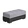 Armada Air Upholstered Lounge Sectional w/Storage, Grey/Black-PU Polyester by Casamode