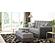 Armada Air Upholstered Lounge Sectional w/Storage, Grey/Black-PU Polyester by Casamode
