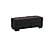 Armada Air Lounge Sectional Ottoman 103 Black Microfiber by Casamode
