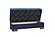 Armada Lounge Sectional Ottoman 4 Microfiber Blue by Casamode