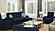 Armada Lounge Sectional Ottoman 4 Microfiber Blue by Casamode