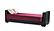 Armada Upholstered Convertible Sofabed w/Storage, #10 Burgundy - PU/Microfiber by Casamode