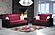Armada Upholstered Convertible Sofabed w/Storage, #10 Burgundy - PU/Microfiber by Casamode