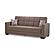 Armada Upholstered Convertible Sofabed w/Storage, #12 Brown - Chenille by Casamode