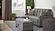 Armada X Lounge Sectional Ottoman 301 Microfiber Gray by Casamode