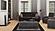 Armada X Lounge Sectional Ottoman 303 Microfiber Black by Casamode
