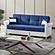 Avalon Upholstered Convertible Sofabed w/Storage, Sky Blue by Casamode