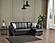 Barato Leather Convertible Lounge Sectional w/Storage - Black by Casamode