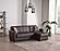 Barato PU Leather Convertible Lounge Sectional w/Storage - Brown by Casamode