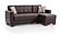 Barato PU Leather Convertible Lounge Sectional w/Storage - Brown by Casamode