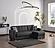 Barato Fabric Convertible Lounge Sectional w/Storage - Black by Casamode