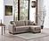 Barato Fabric Convertible Lounge Sectional w/Storage - Brown by Casamode