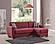 Barato Fabric Convertible Lounge Sectional w/Storage - Burgundy by Casamode