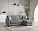Barato Fabric Convertible Lounge Sectional w/Storage - Gray by Casamode