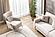 Escalade Upholstered Modern Accent Chair - Beige by Casamode