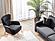 Escalade Upholstered Modern Accent Chair - Black by Casamode