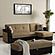 Harmony Upholstered Convertible Sectional w/Storage - Brown-PU by Casamode