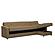 Harmony Upholstered Convertible Sectional w/Storage - Brown by Casamode