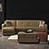 Harmony Upholstered Convertible Sectional w/Storage - Brown by Casamode