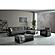 Harmony Upholstered Convertible Sectional w/Storage - Grey-PU by Casamode