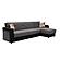 Harmony Upholstered Convertible Sectional w/Storage - Grey-PU by Casamode
