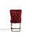 Royal Upholstered Gold Legged Dining Chair - Burgundy (Set of 2) by Casamode