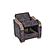 Saphire Convertible Armchair w/Storage - Brown by Casamode