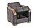 Saphire Convertible Armchair w/Storage - Gray by Casamode
