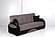 Yafah Upholstered Convertible Sofabed w/Storage, Gray by Casamode