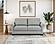 Cozy Sofa Bed Sleeper Santorini Slate Fabric by Slofa