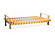 Dygn Futon Full Size Frame - Solid Beech Wood Hand Rub Natural Oil Finish by Prestige