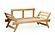Lykke Lounge Daybed Sofa Solid Beech Wood Hand Rub Natural Oil Finish by Comfort Pure