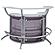 Dallas 2-shelf Curved Home Bar Silver and Frosted Glass by Coaster