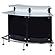 Keystone Glass Top Bar Unit Black by Coaster