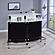 Keystone Glass Top Bar Unit Black by Coaster