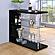 Prescott Rectangular 2-shelf Bar Unit Glossy Black by Coaster