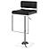 Alameda Adjustable Bar Stool Chrome and Black by Coaster